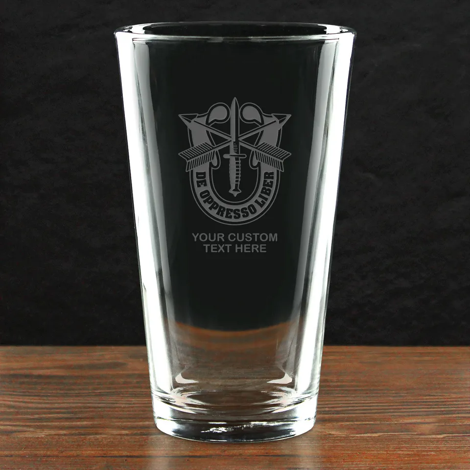 7.62 Design Army Pint Bicchiere vetro 16oz personalizzato