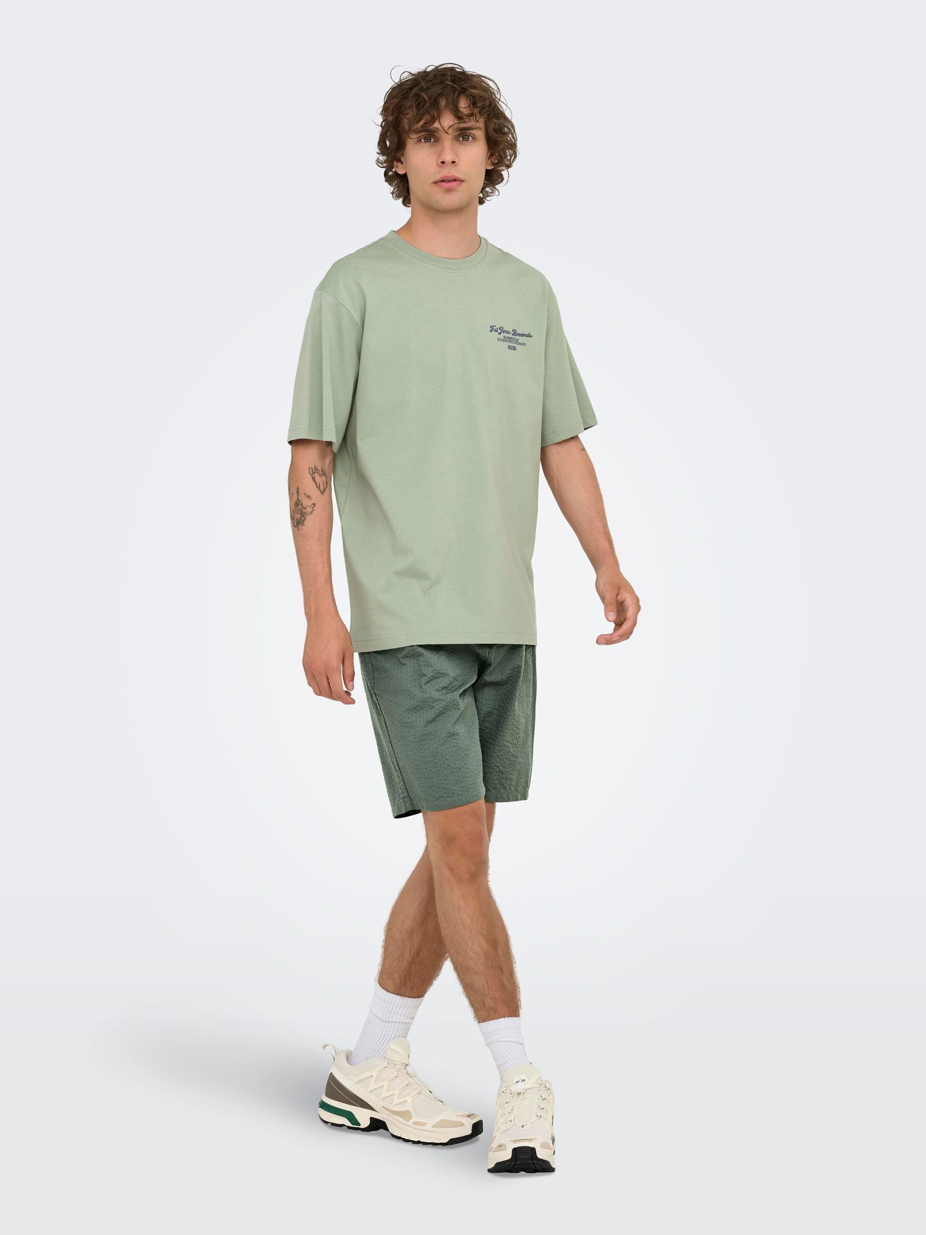 ONLY & SONS Onsleo Regular shorts uomo Jet Black L