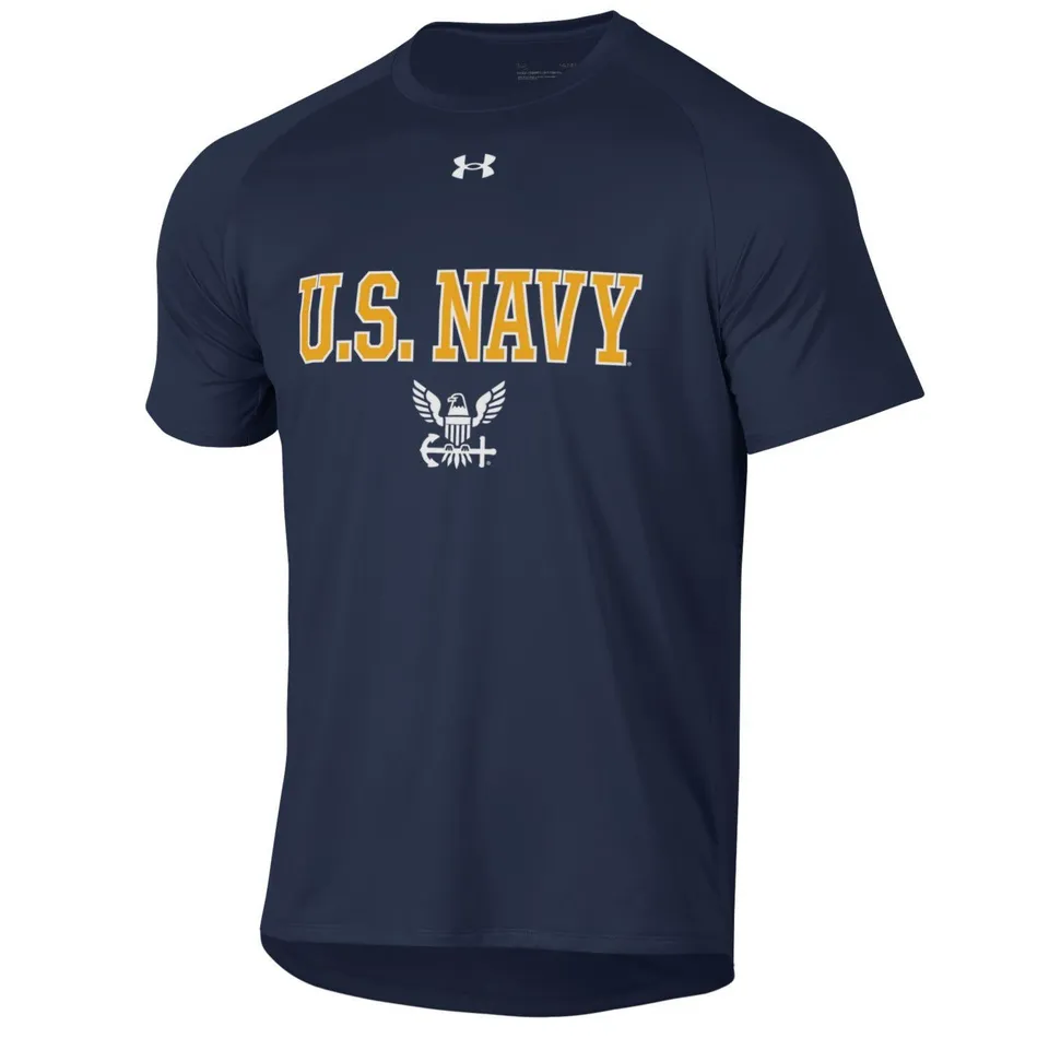 Under Armour US Navy Tech t-shirt uomo blu navy antisudore