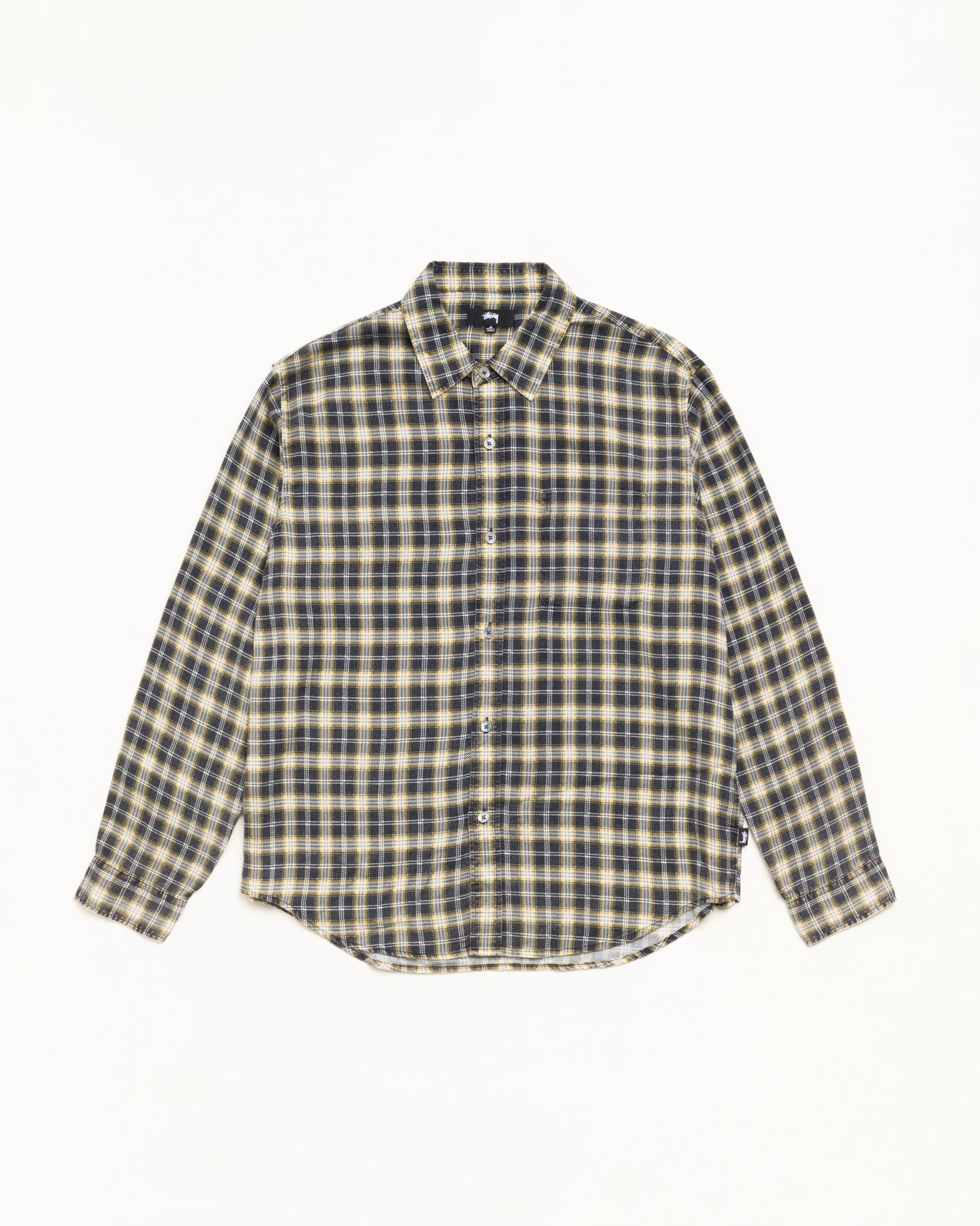 Stussy Matthew Printed Camicia Nera Tencel