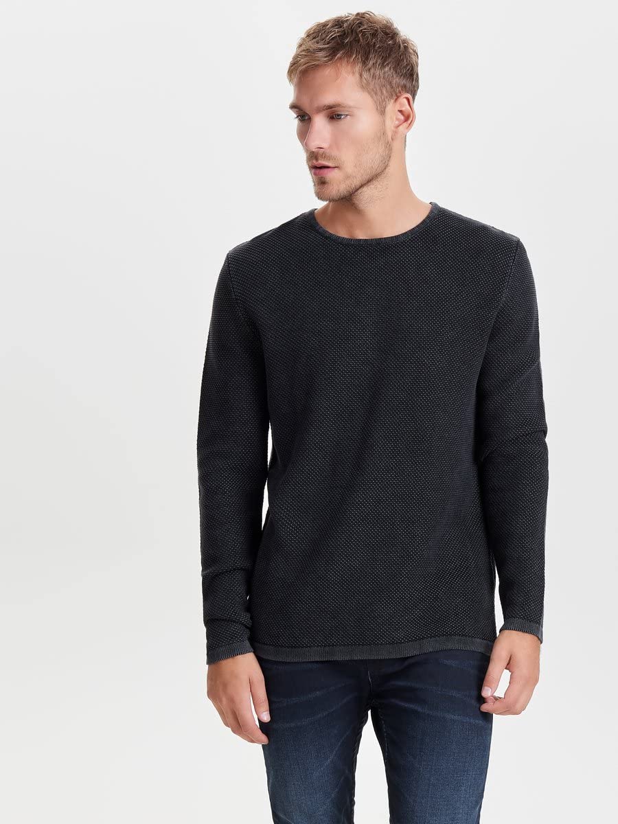 Only & Sons Onshugh Line Maglione Uomo Cotone Blu L