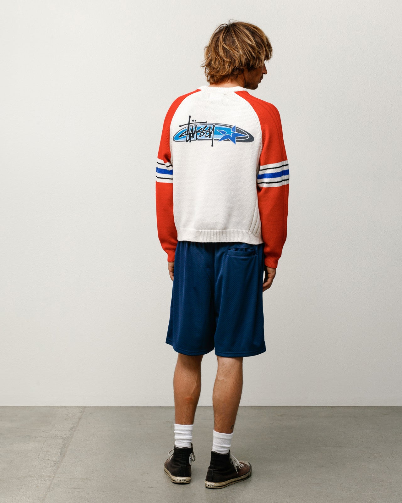 Stussy Basic Mesh Short pantaloncini navy poliestere