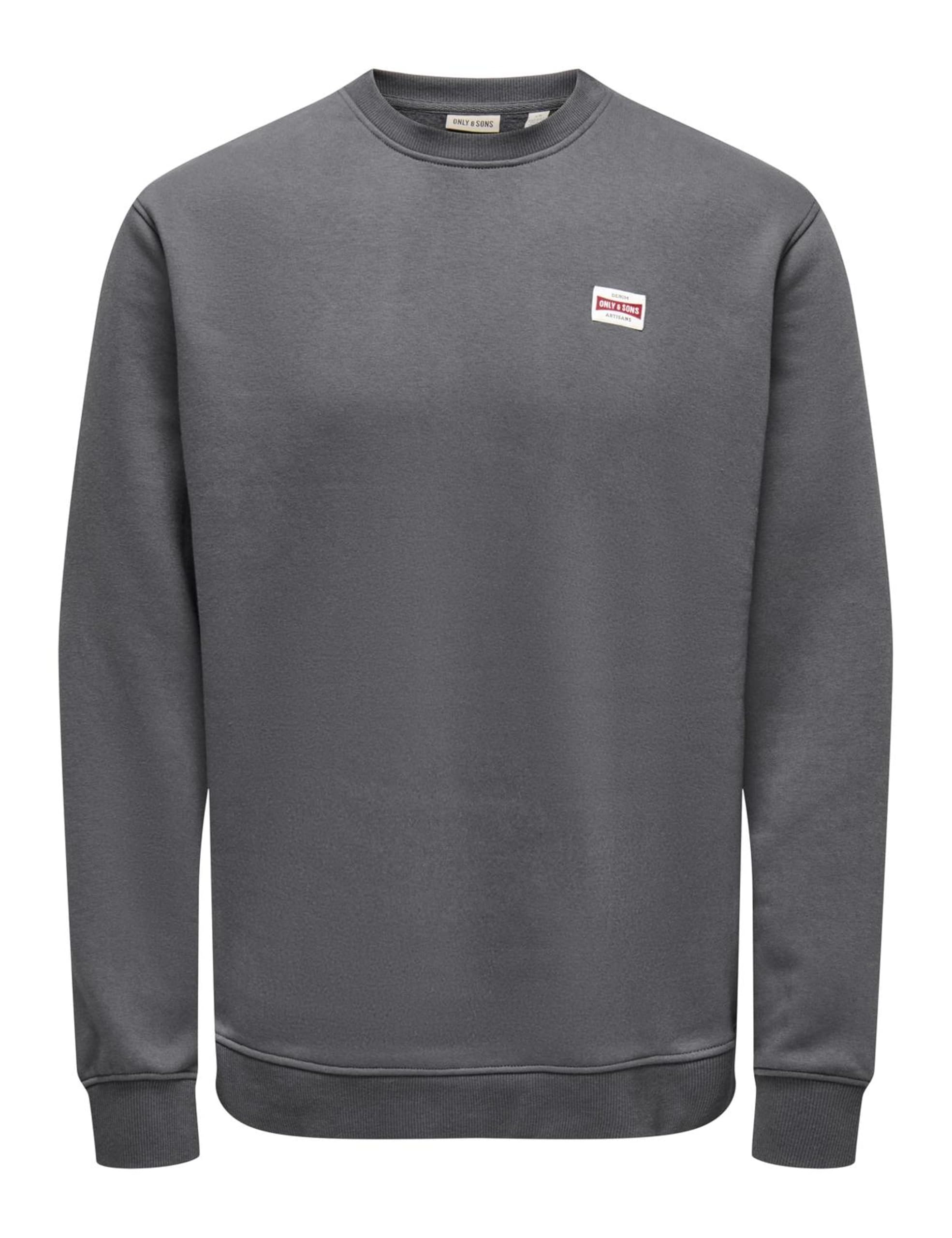 Only & Sons Onsdawson Reg Crew felpa uomo girocollo nera M