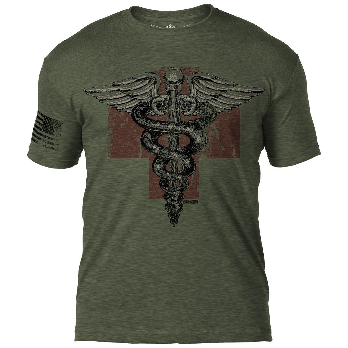 7.62 Design Vintage Medic T-Shirt uomo verde cotone