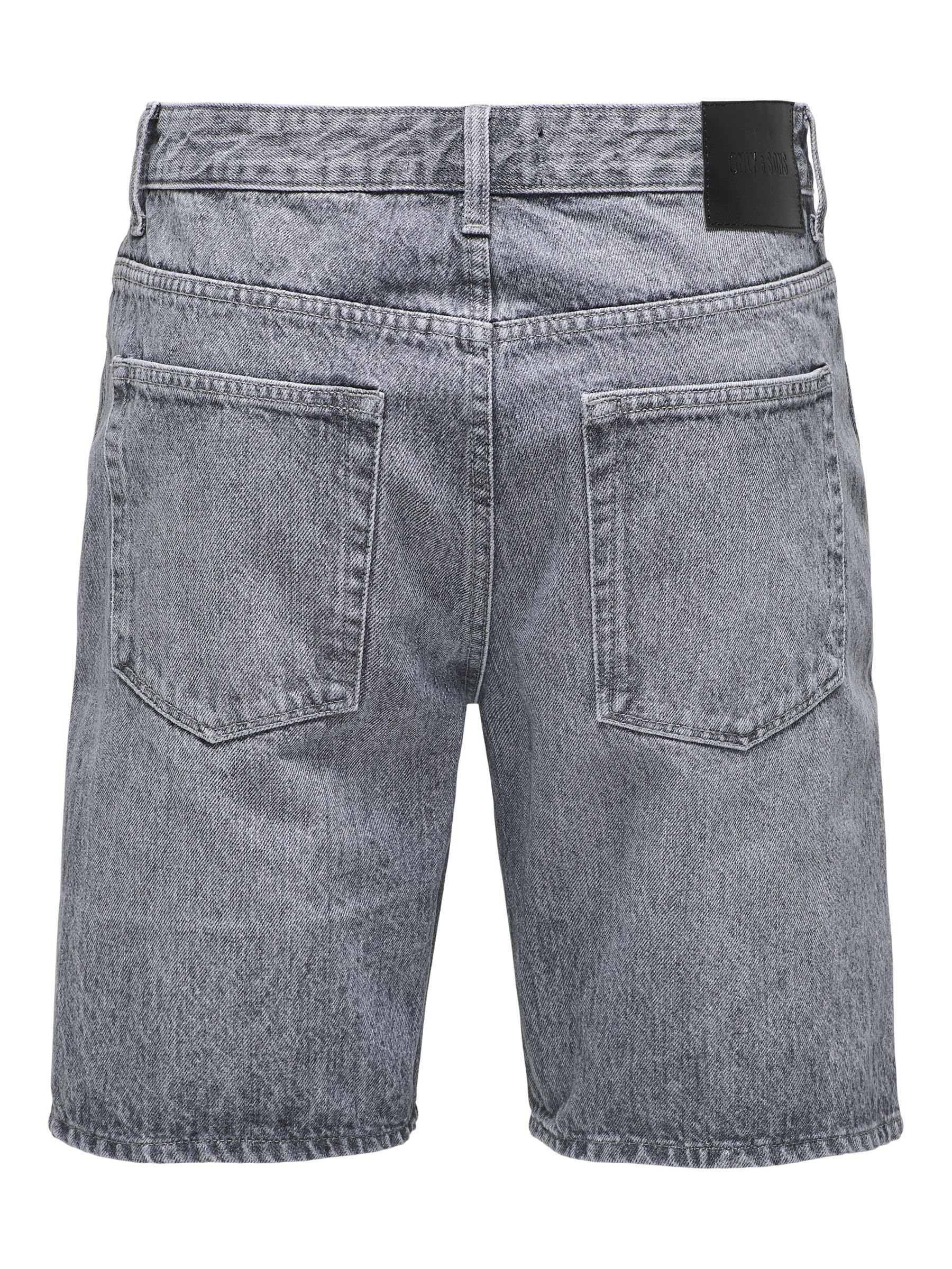 Only & Sons Onsedge XL shorts jeans uomo blu denim