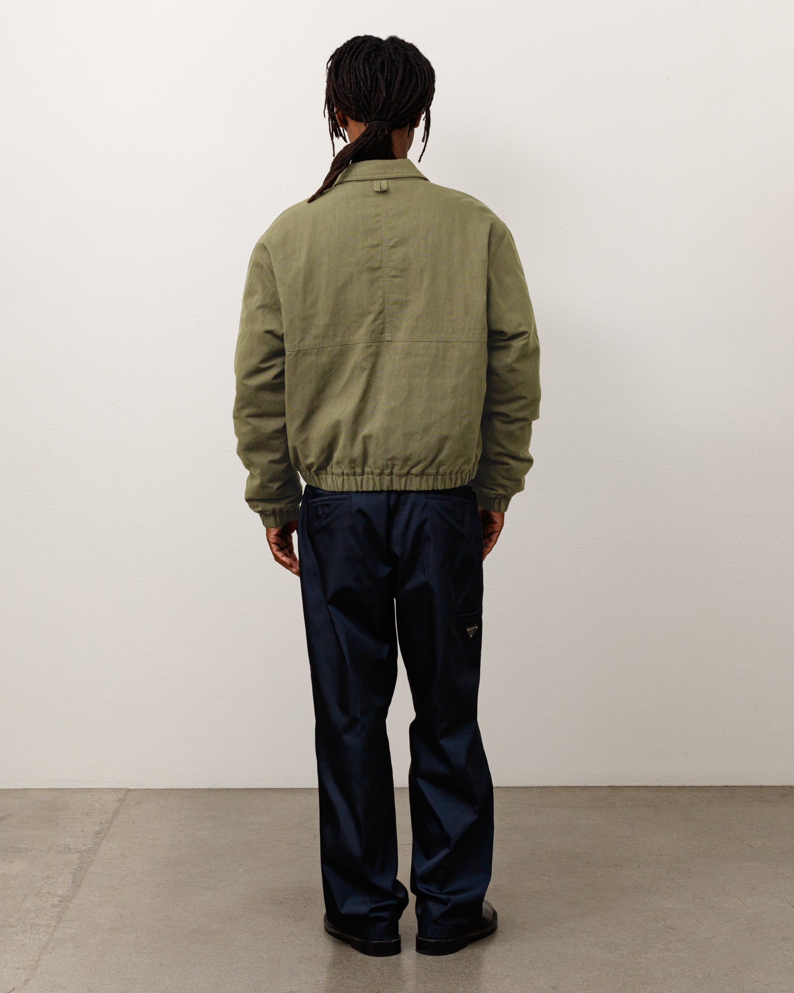 Stussy Nyco Collared Work Jacket giacca verde imbottita