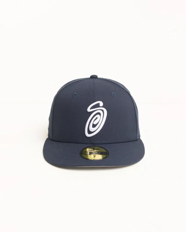 Stussy 59Fifty Swirly S Cap Cappello Navy New Era