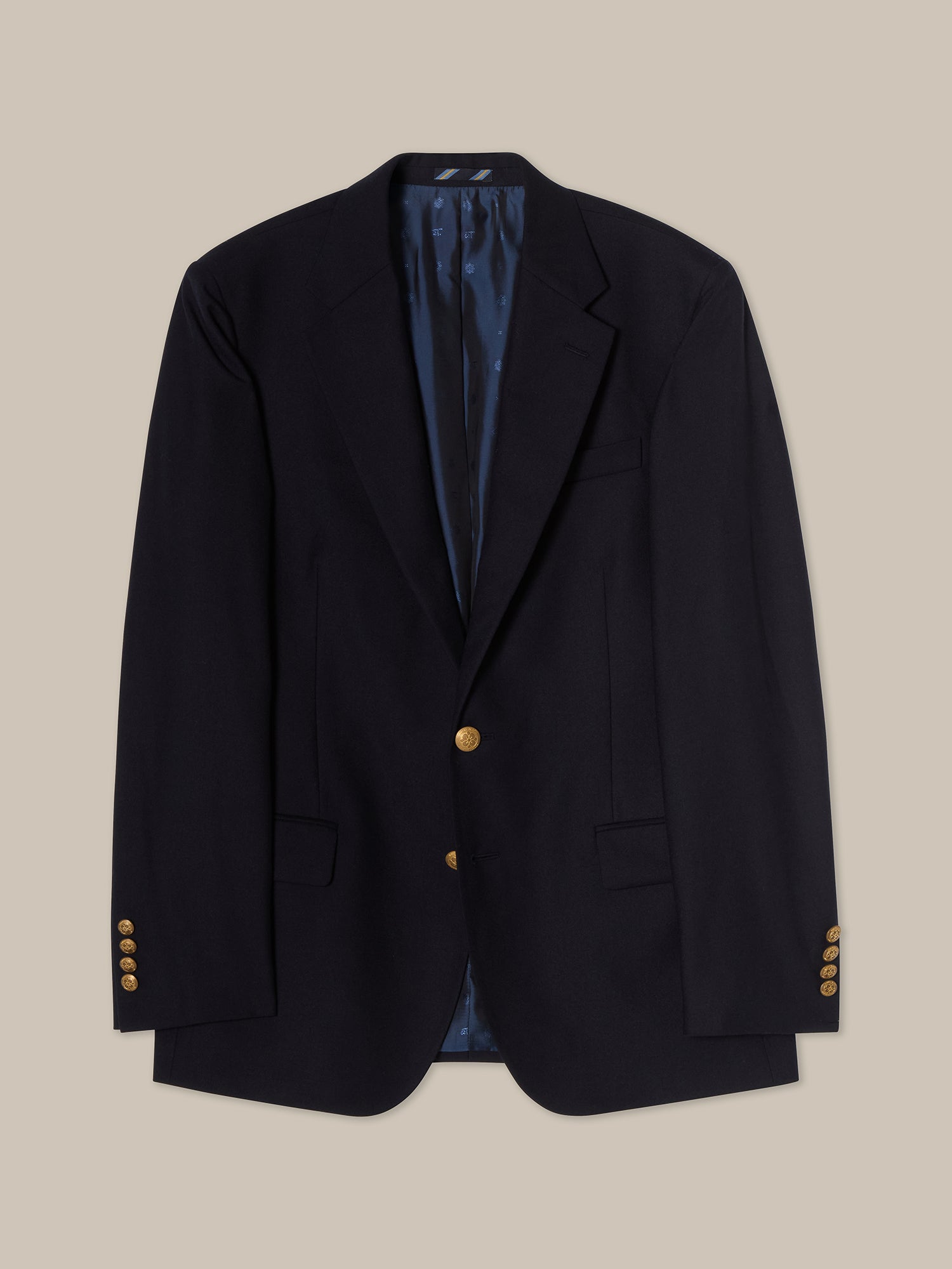 Robert Talbott Booth blazer lana navy monopetto 40R
