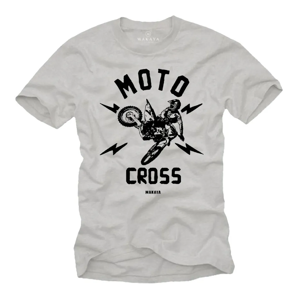Makaya Moto Cross Enduro T-Shirt Uomo Cotone L
