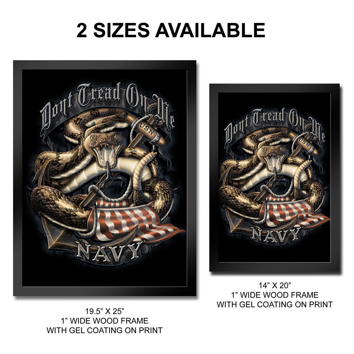 7.62 Design Don't Tread stampa incorniciata 35x50 cm