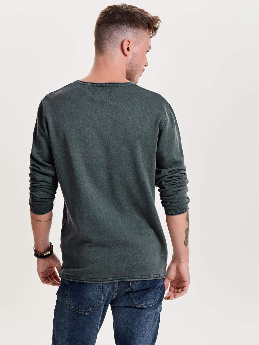 ONLY & SONS Maglieria Pullover Uomo Blu XS Leggero