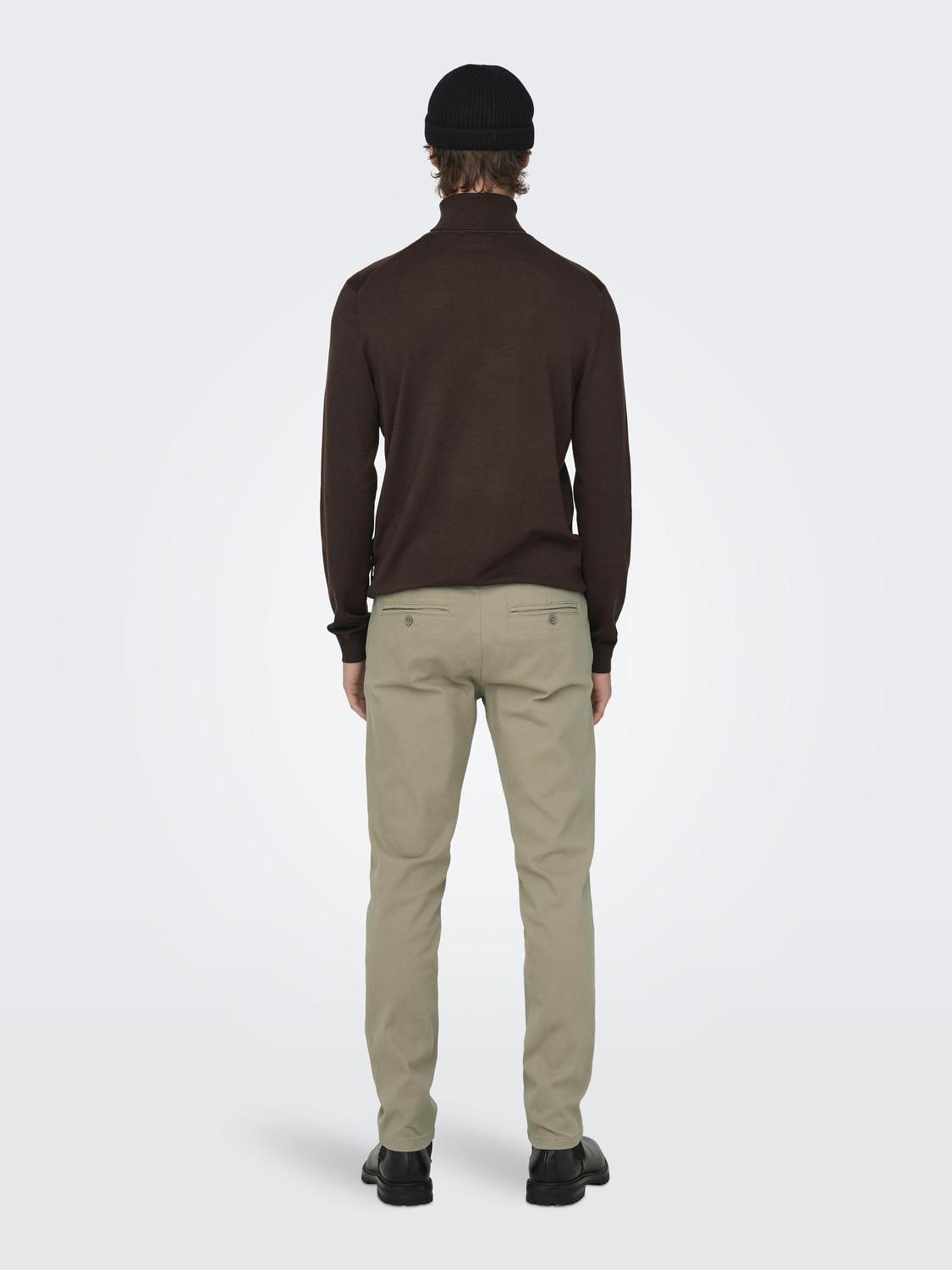 Only & Sons Onsmark Pete Slim Chino pantaloni uomo nero
