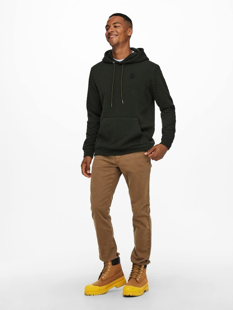 Only & Sons Onsrodney Felpa Uomo Cappuccio Regular