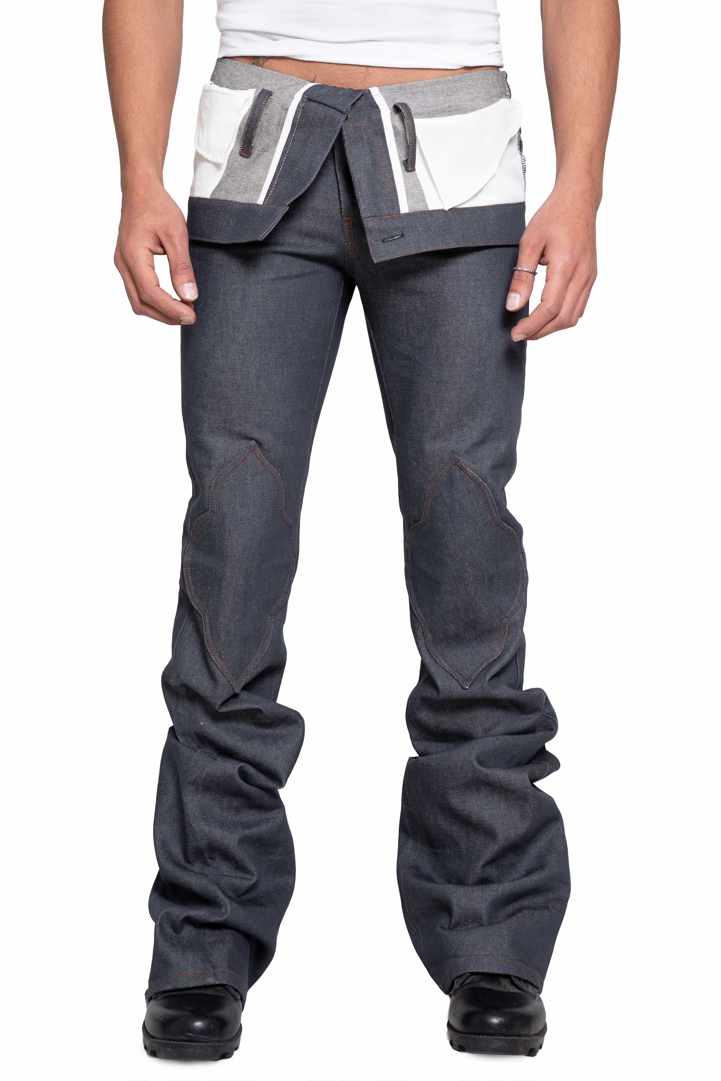 Trashy Clothing Flipped Bahhar pantaloni jeans indaco