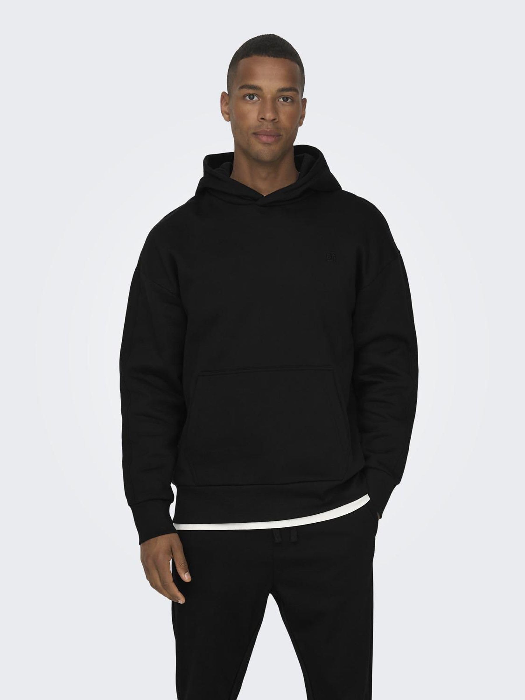 Only & Sons Onsdan Felpa Pesante Cappuccio Uomo Relaxed