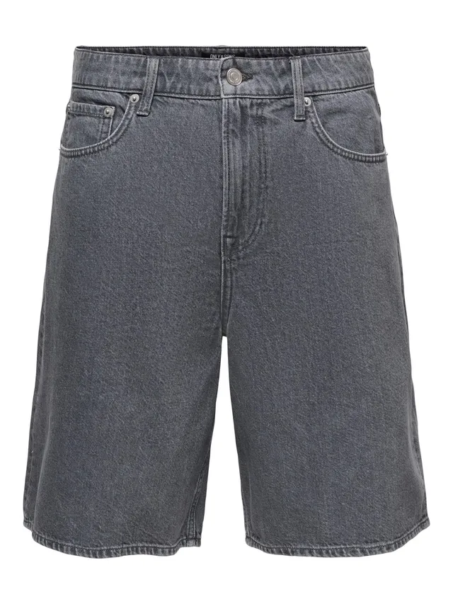 ONLY & SONS Onsremi Shorts Uomo XL Denim Blu Wide