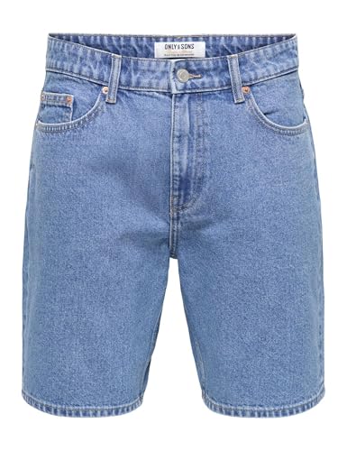 Only & Sons Onsedge Pim Box Pantaloncini Denim XS Blu