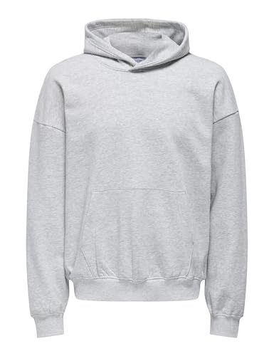 Only & Sons Onsturner Hoodie Felpa uomo Grigio taglia L