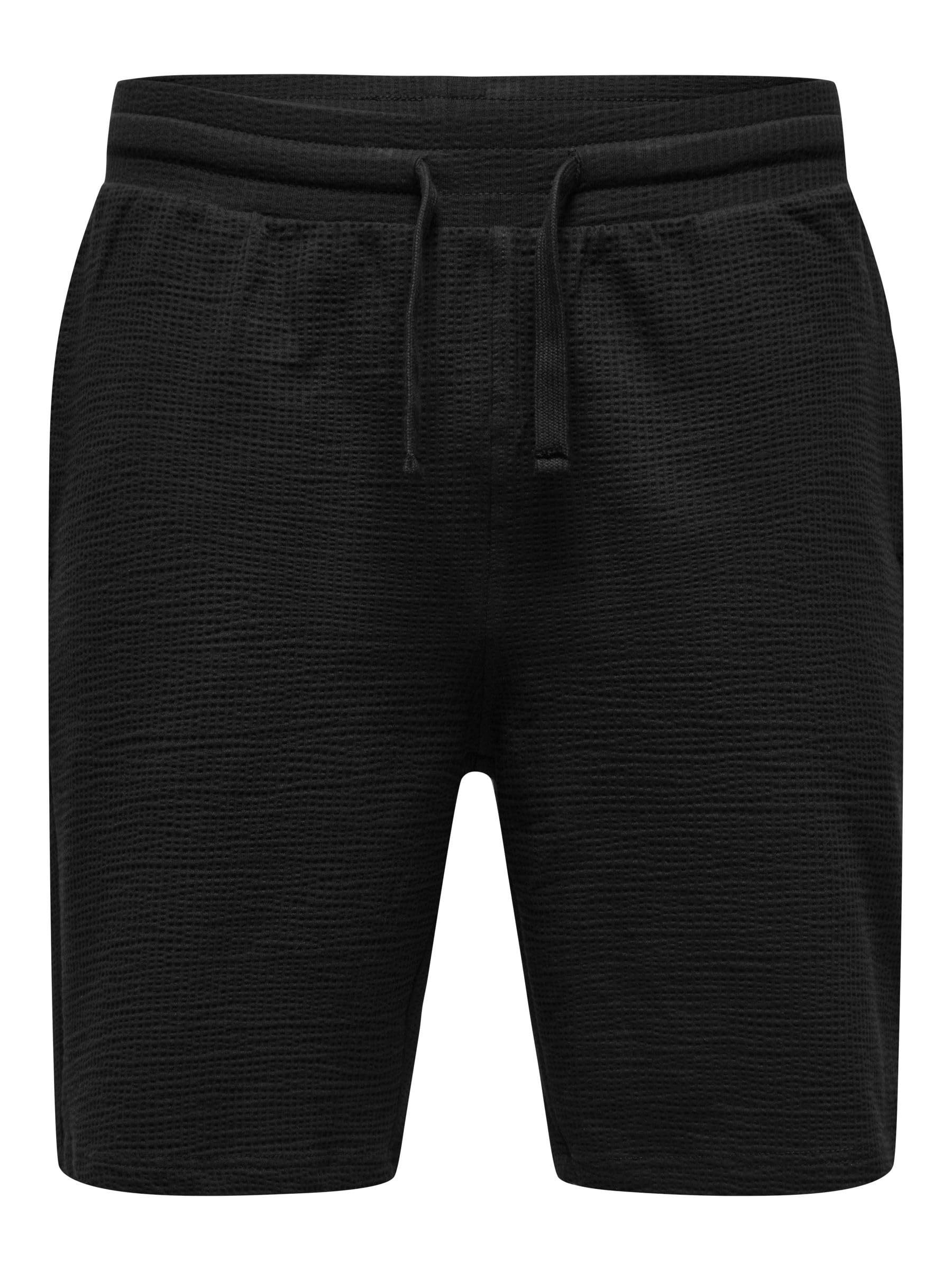 Only & Sons Onskian Pantaloncini uomo S marrone seersucker