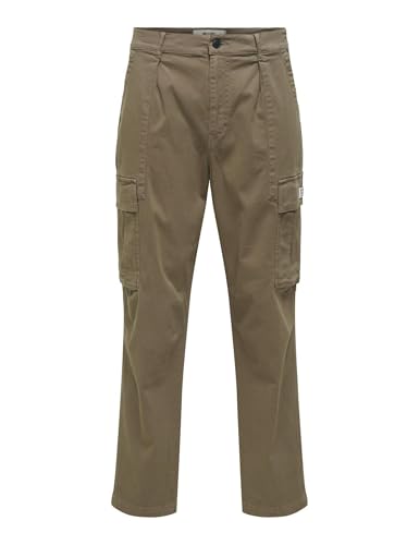 Only & Sons Onswills 0341 Pantaloni Cargo Uomo Nero Tasche