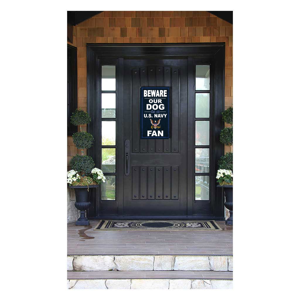 7.62 Design Navy Beware Of Dog targa PVC 11x20 pollici