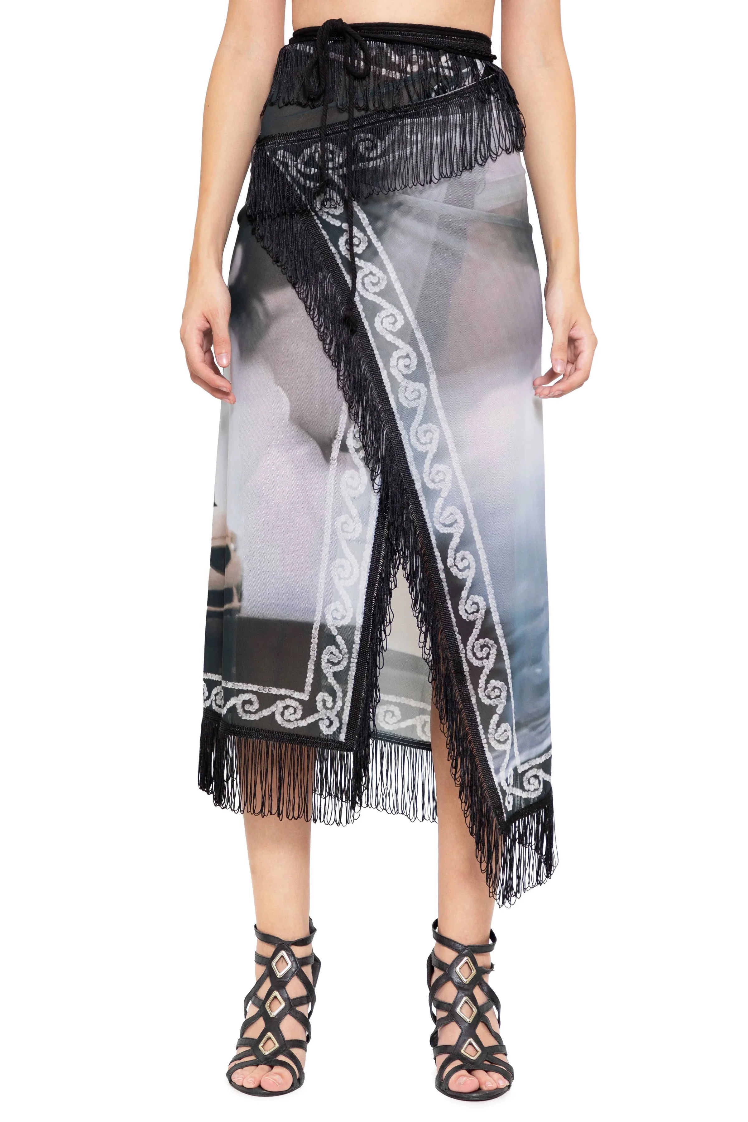 Trashy Clothing Drift Wrap Mesh gonna midi taglia 30