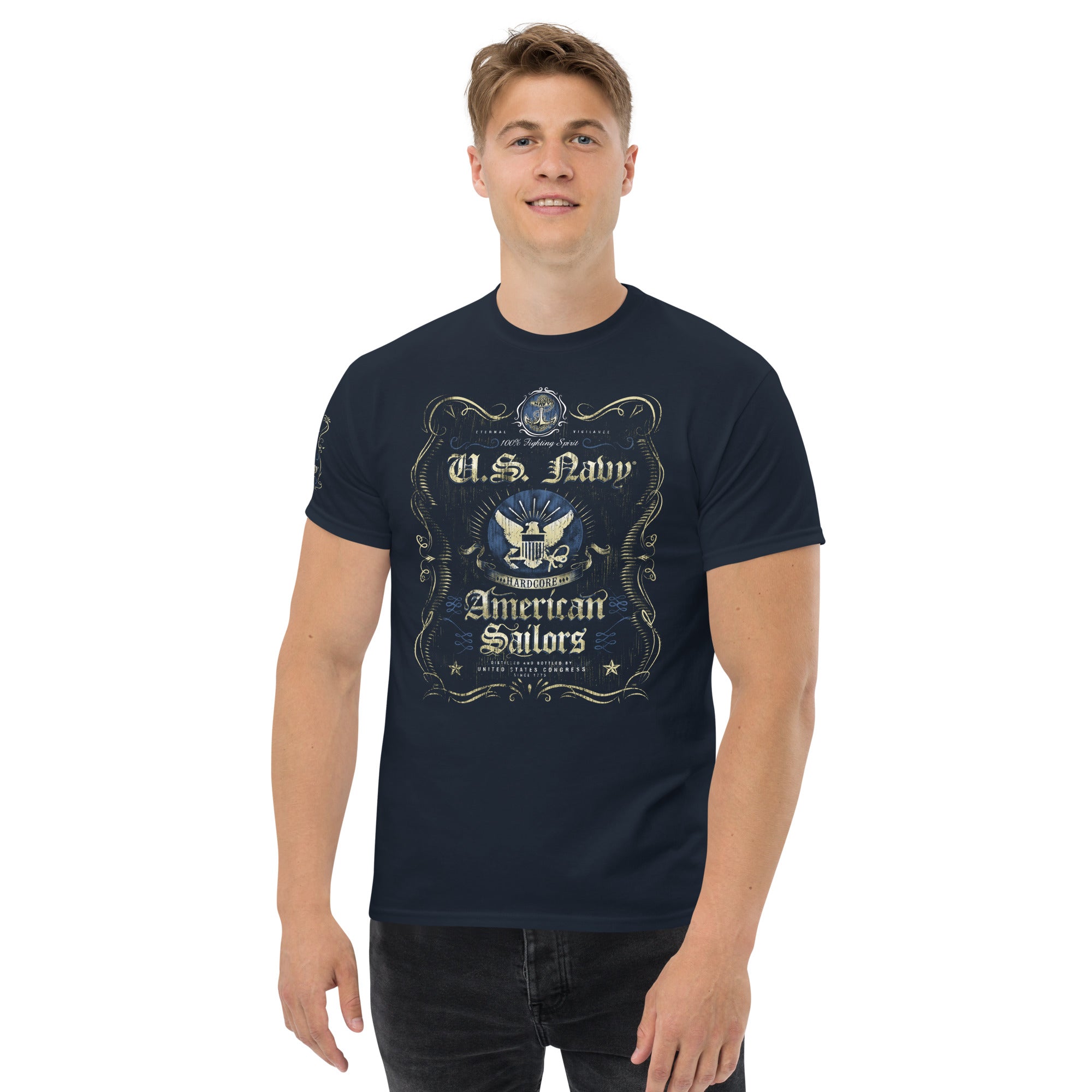 7.62 Design US Navy Fighting Spirit Maglietta Nero L