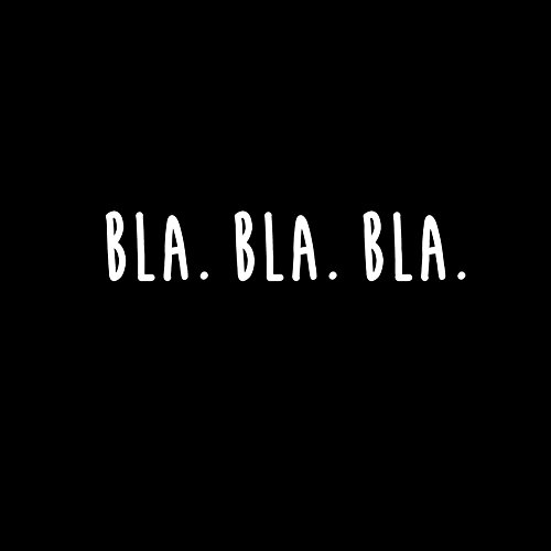 MAKAYA T-Shirt Donna Bla Bla Bla Maglietta M Cotone