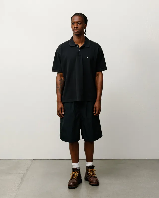 Stussy Nylon Court Short pantaloncini neri nylon leggero