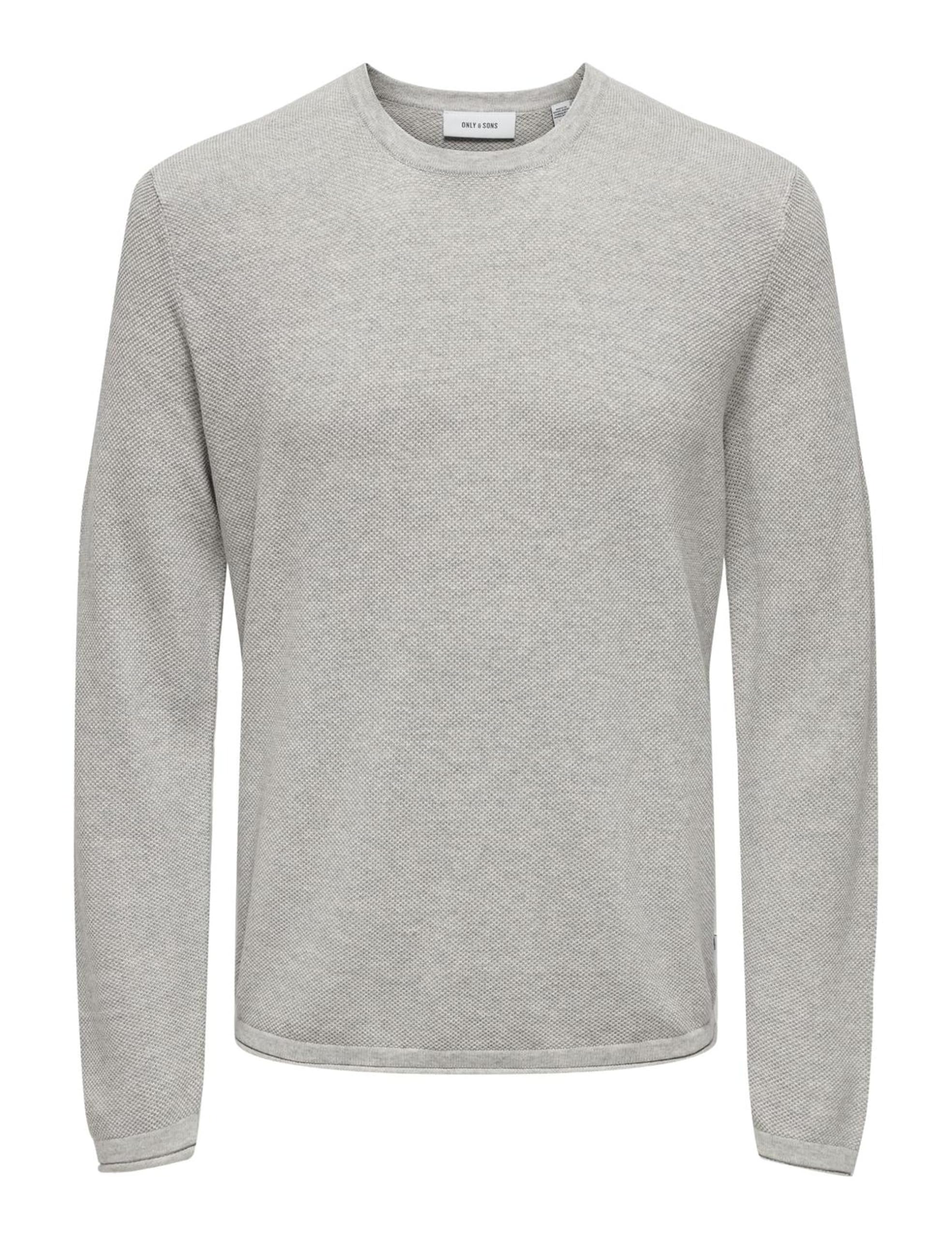ONLY & SONS Maglieria Maglione uomo M argento girocollo