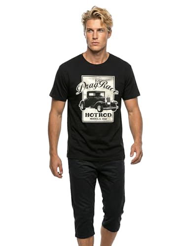 Makaya Drag Race t-shirt uomo M 100% cotone rockabilly