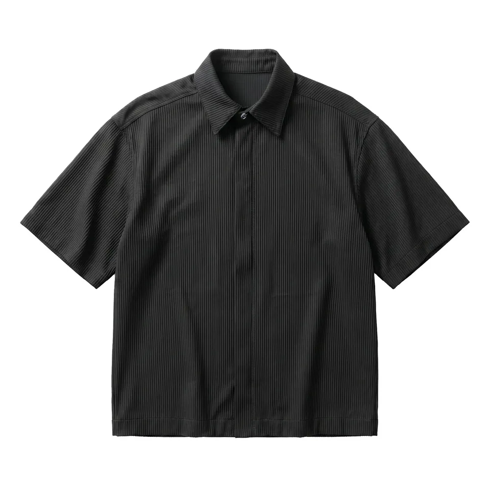 Tiat Occulta bellezza Shade shirt camicia cotone plissettata