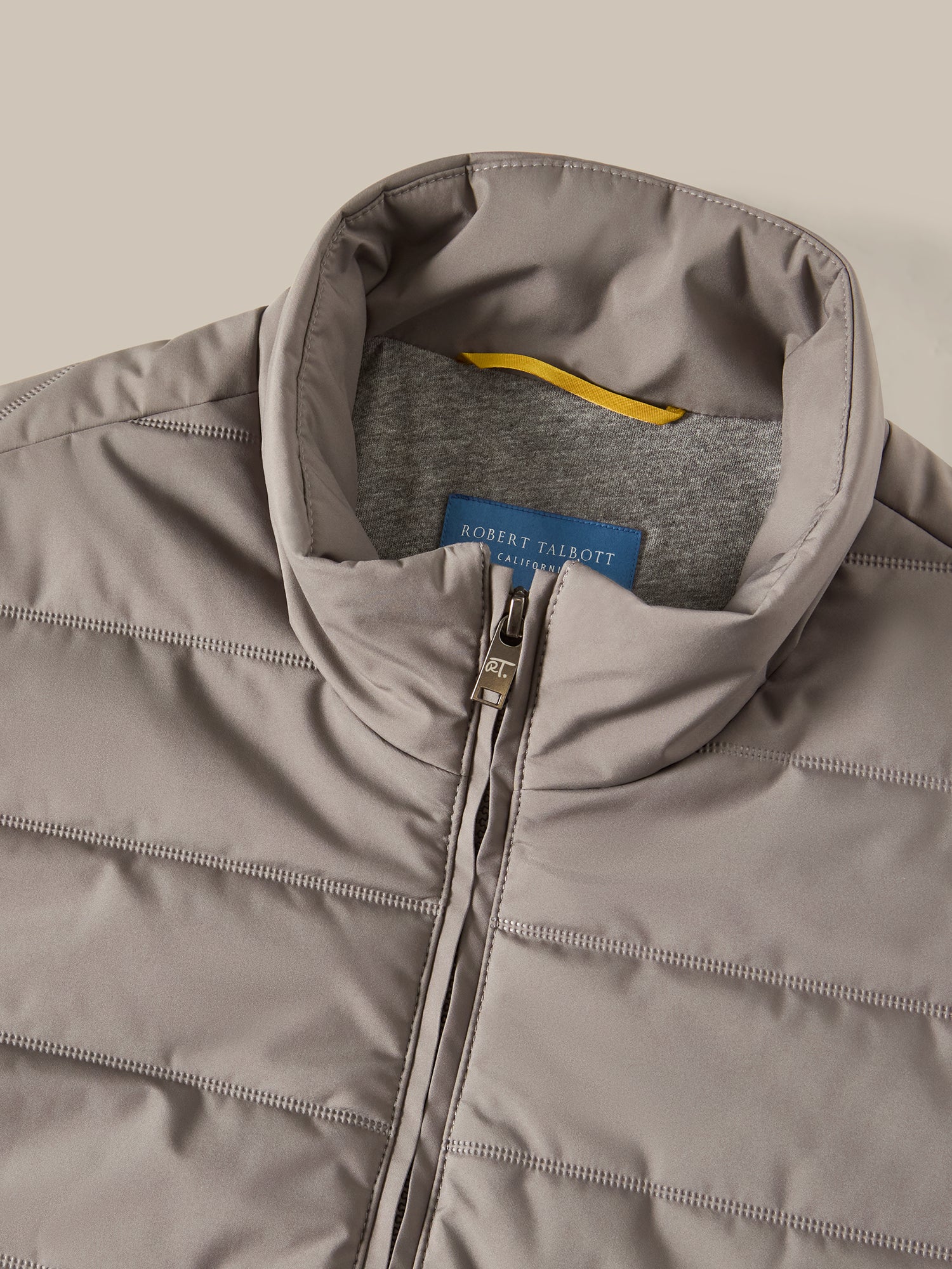 Robert Talbott Driver gilet trapuntato grigio idrorepellente