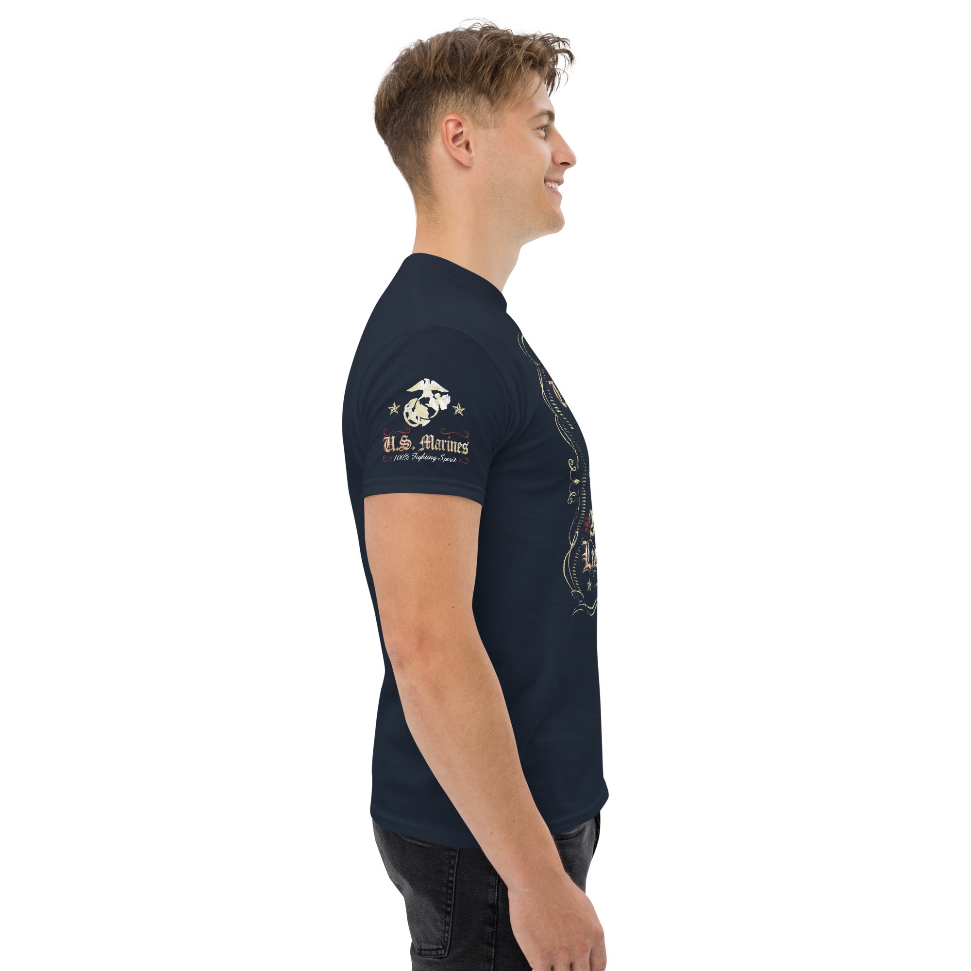 7.62 Design Fighting Spirit maglietta uomo cotone nera