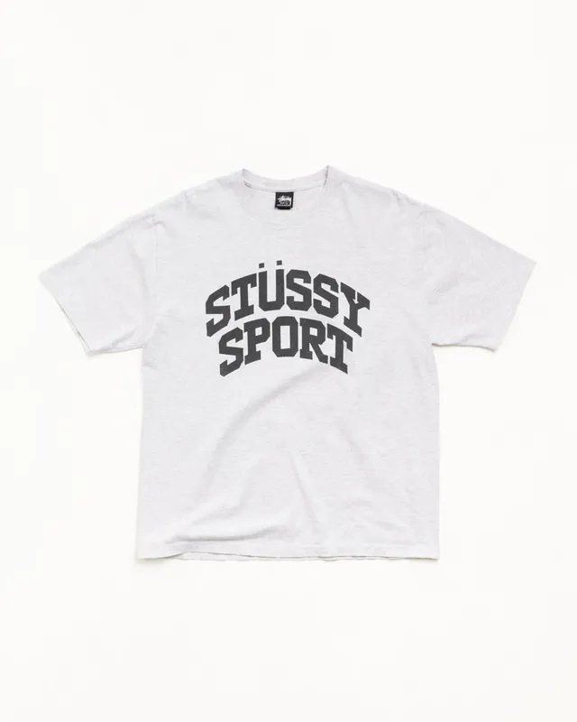 Stussy Block Sport Tee t-shirt ash heather 100% cotone