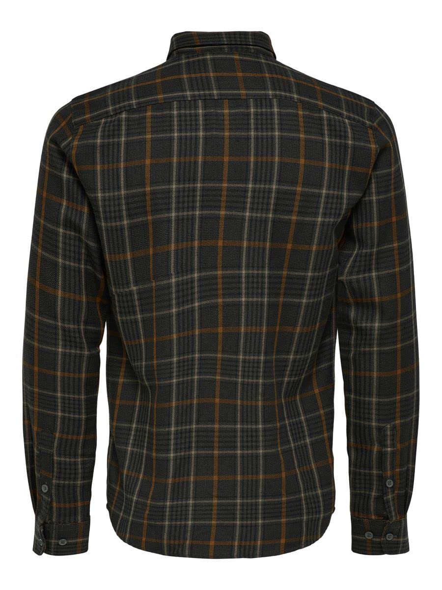 Only & Sons Onsloki Camicia Uomo a Quadri Manica Lunga