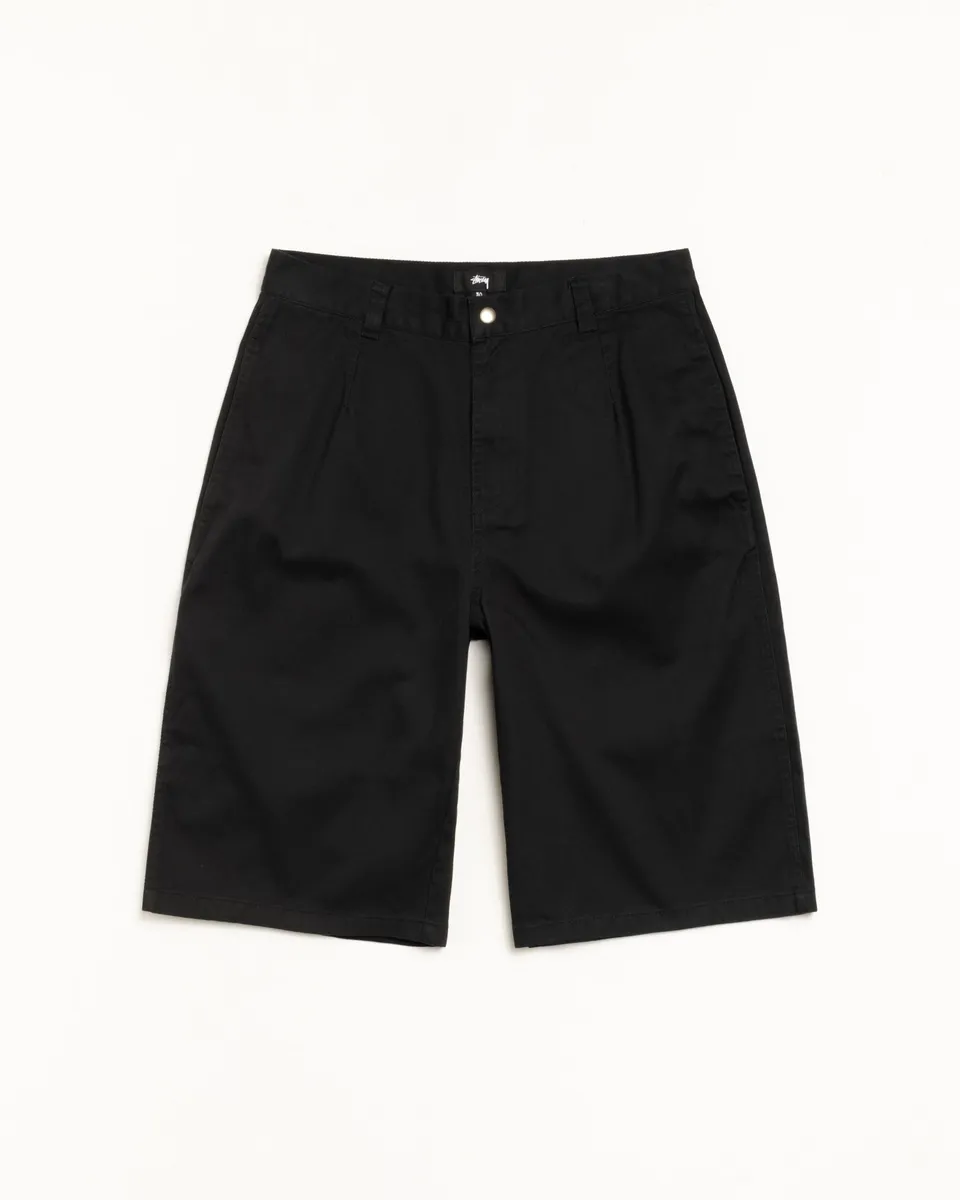 Stussy Chino Work Short pantaloncini black twill cotone