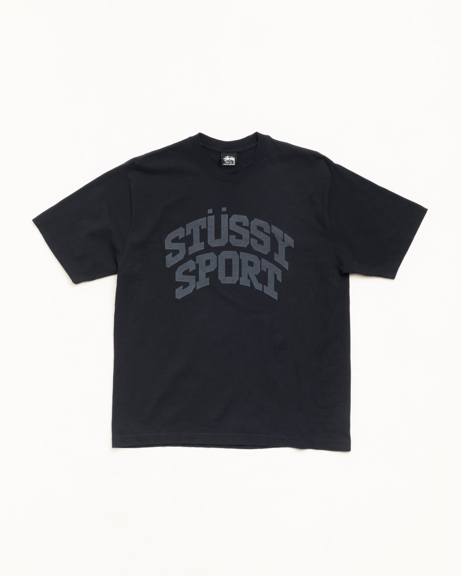 Stussy Block Sport Tee maglietta nera cotone