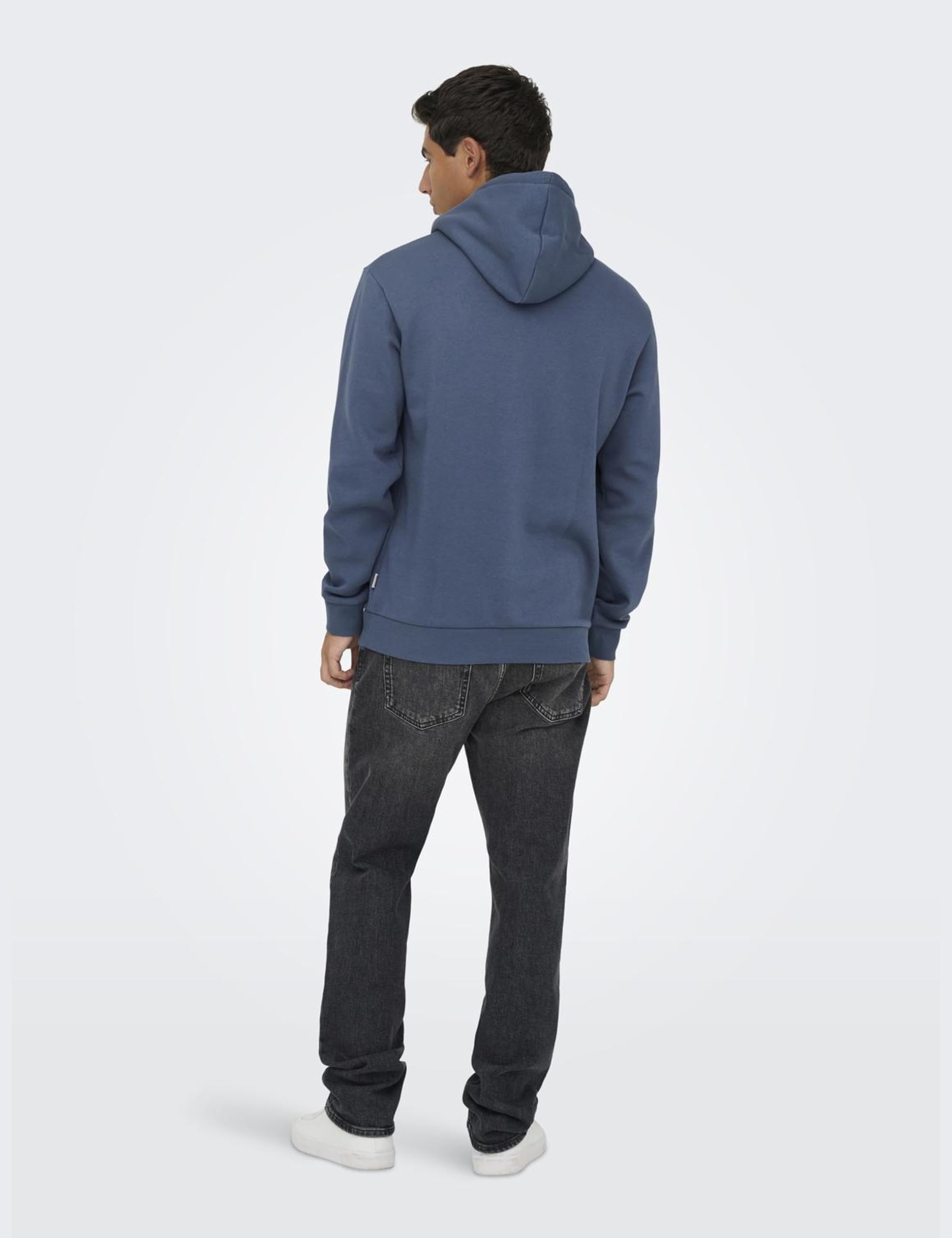 Only & Sons Onsceres felpa cappuccio uomo XXL indaco cotone
