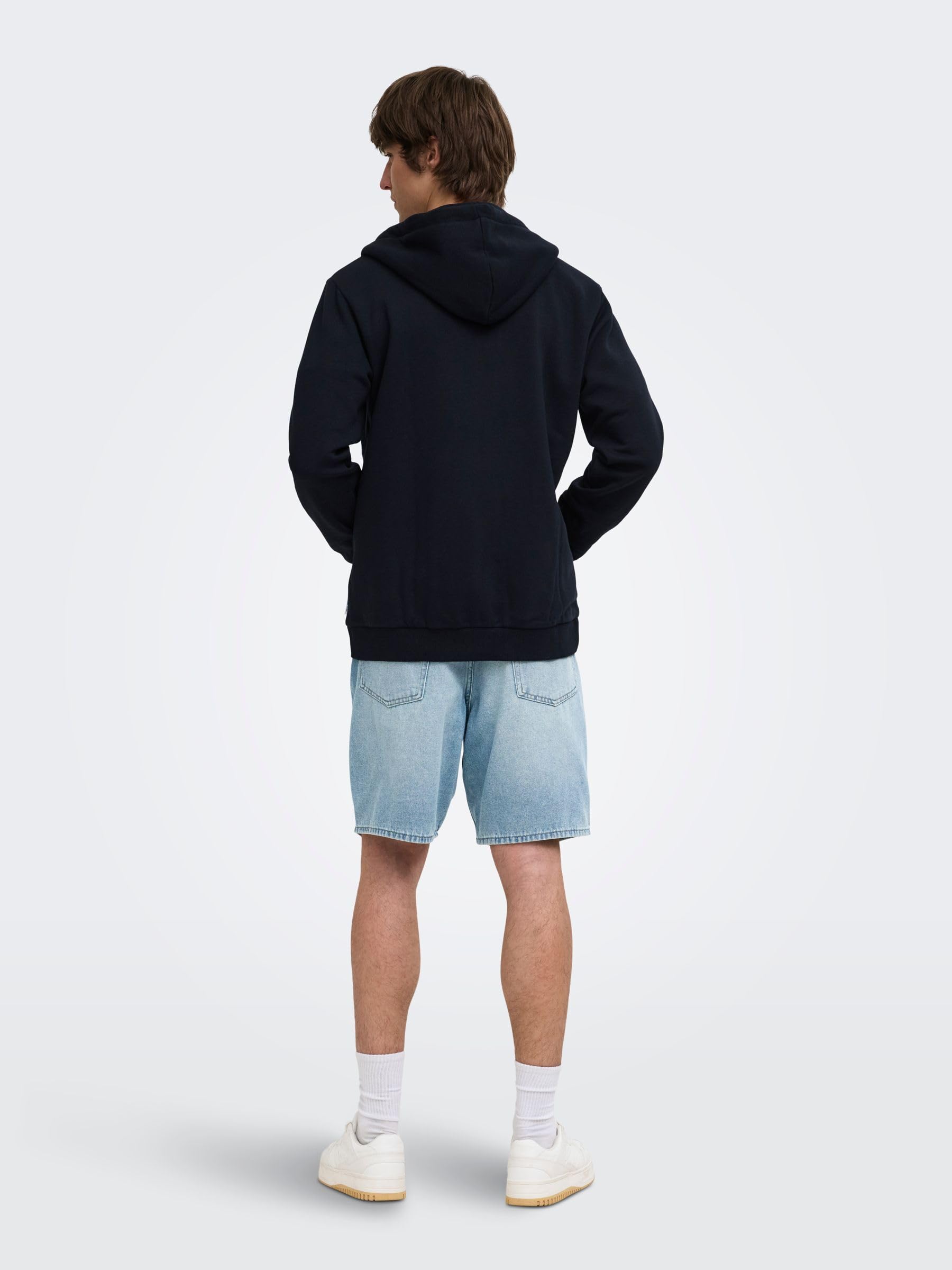 ONLY & SONS Onsfade Shorts Uomo XL Denim Chiaro Loose