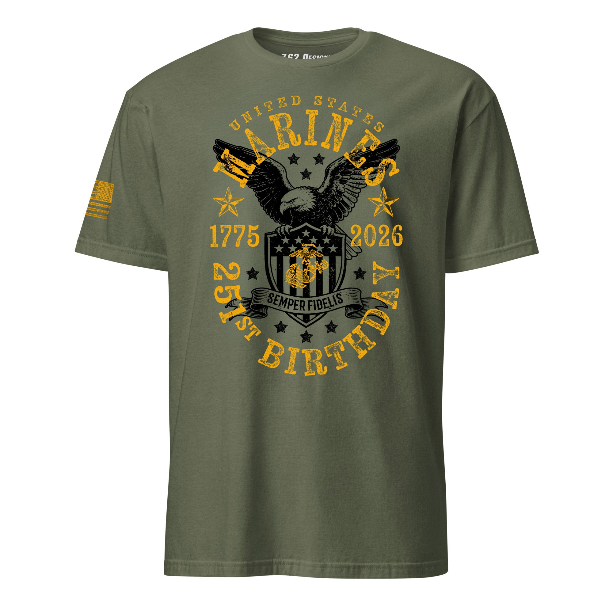 7.62 Design 251st Semper Fidelis maglietta uomo cotone rossa