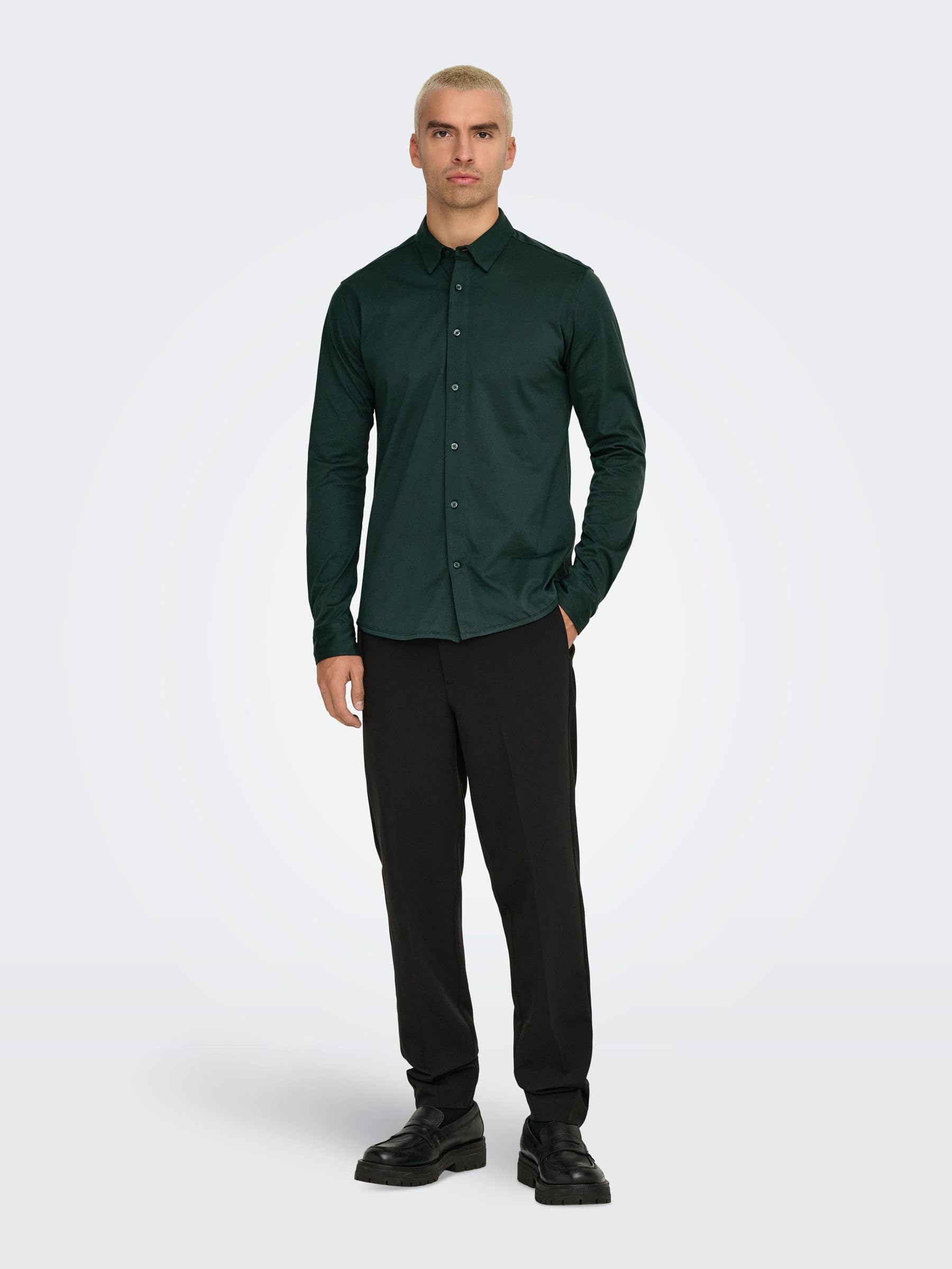 Only & Sons Onsrobin Camicia uomo M bianca manica lunga