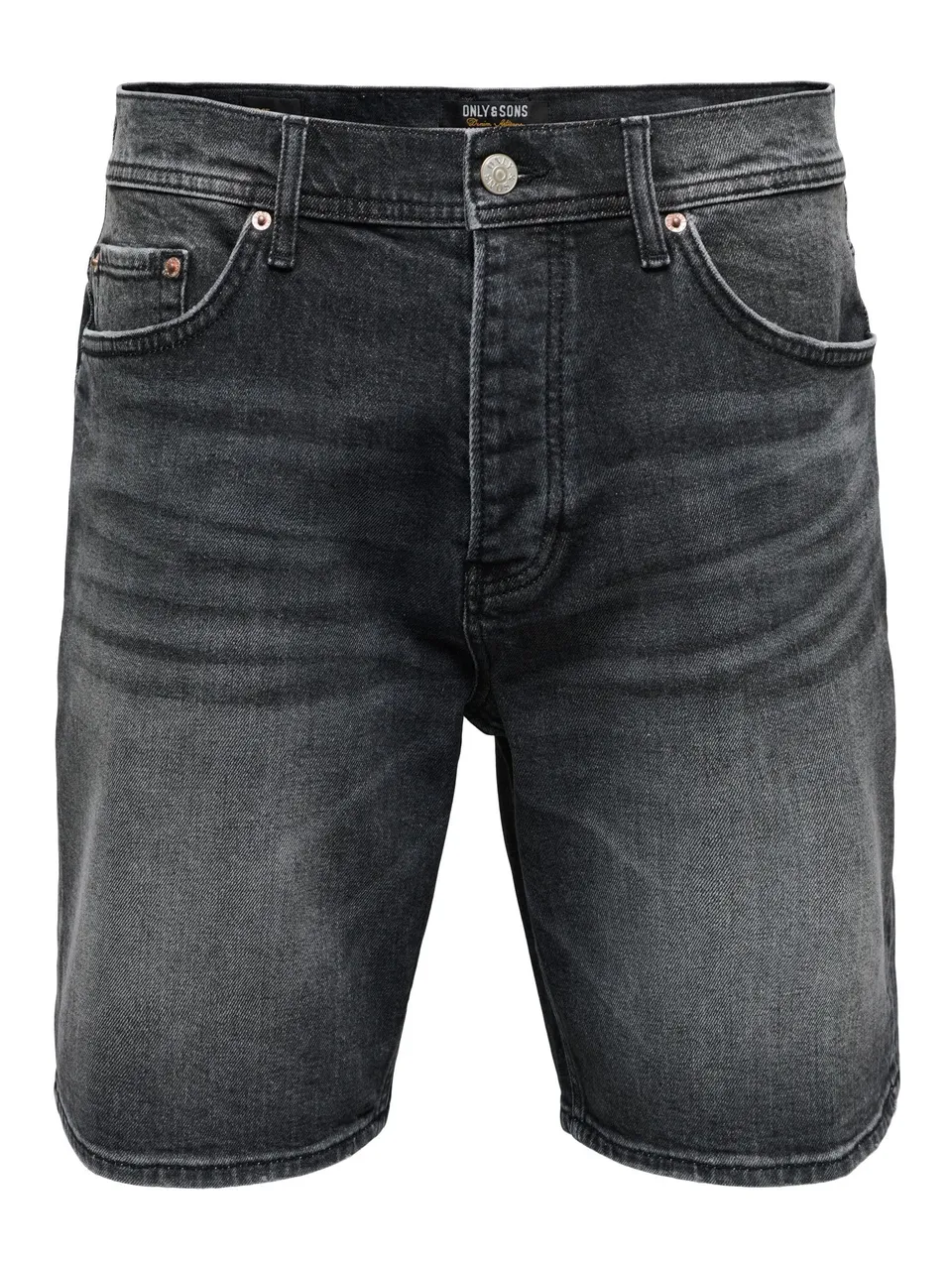 ONLY & SONS Onsedge Pantaloncini Denim Uomo Nero Slavato XL