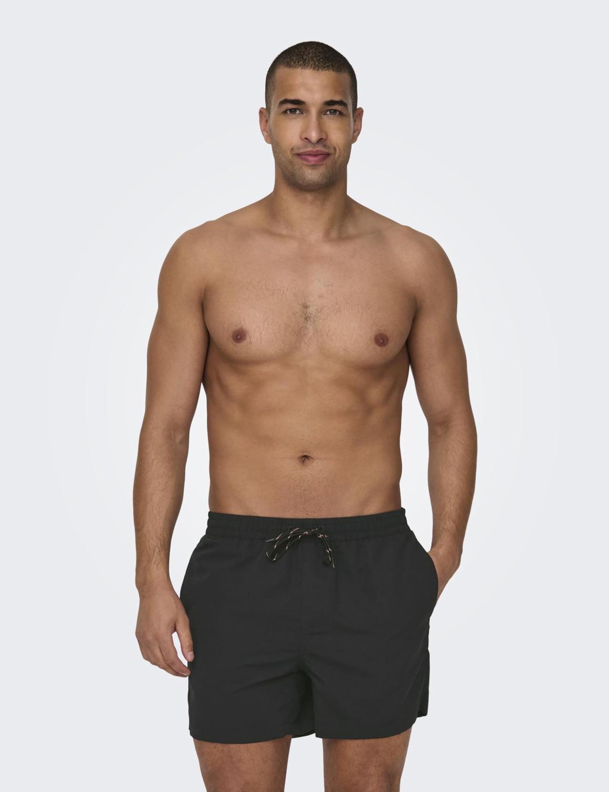 ONLY & SONS Pantaloncini Costume Mare Nero
