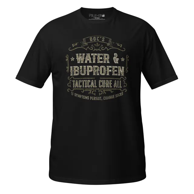 7.62 Design File 13 Doc T-Shirt Cotone Nero Navy Umorismo Medico