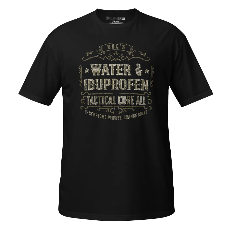 7.62 Design File 13 Doc T-Shirt Cotone Nero Navy Umorismo Medico