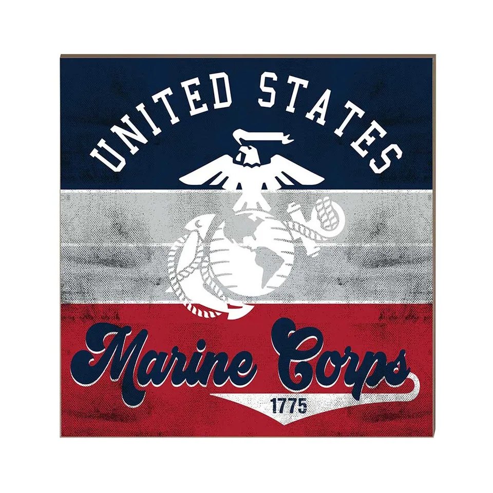 7.62 Design USMC Retro Color insegna legno 10x10 MDF USA