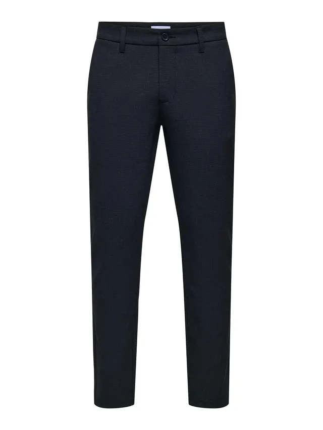 Only & Sons Onsbrad Life Slim Check 0184 pantalone uomo Teak 32W/32L