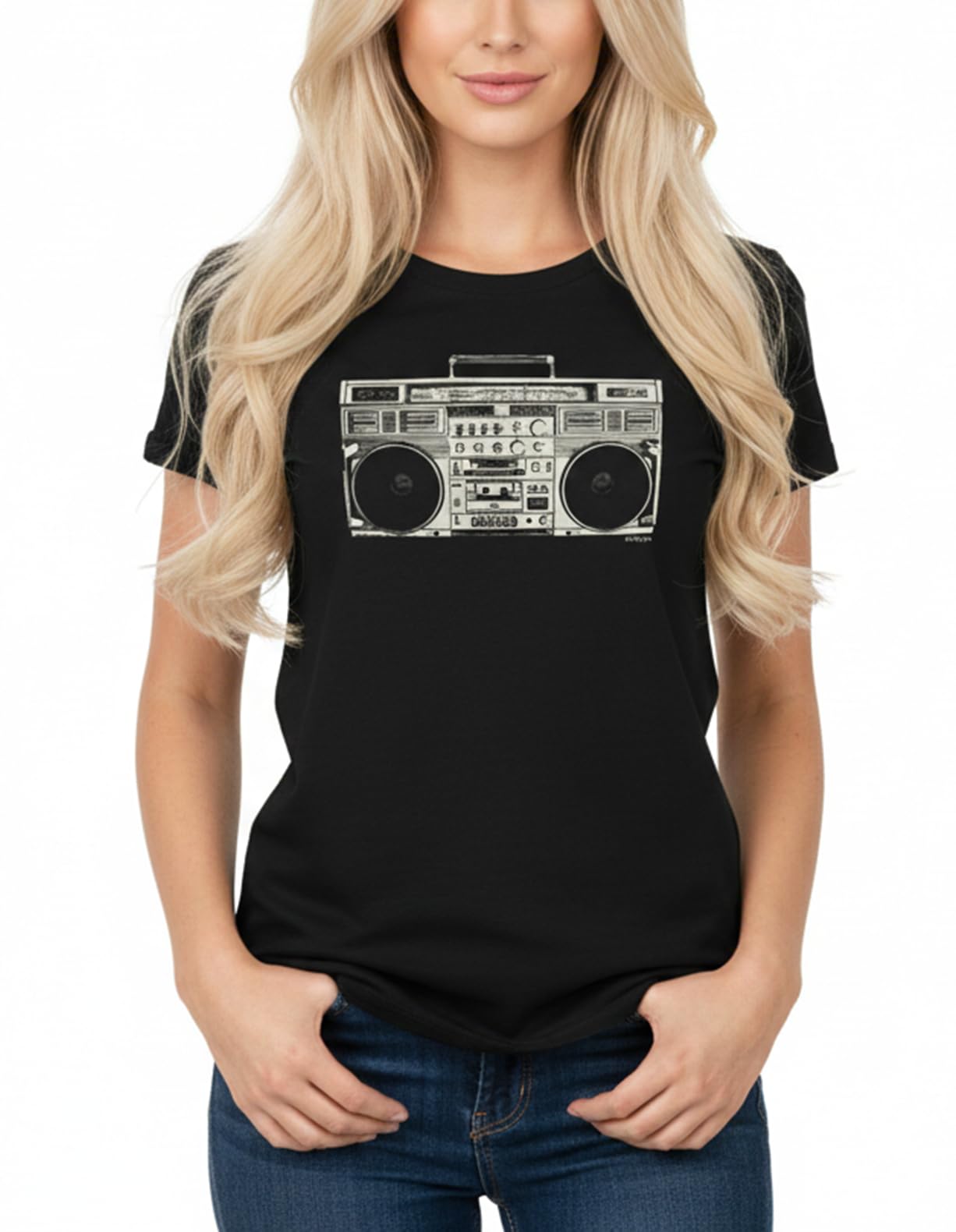 MAKAYA T-Shirt Donna Vintage Hip Hop Maglietta S Cotone