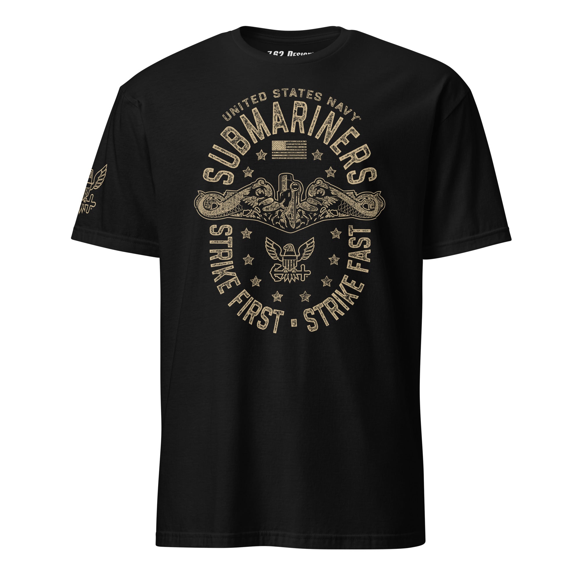 7.62 Design Navy Submariners maglietta nera cotone strike fast